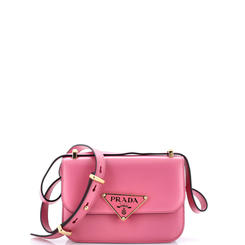 Prada Small Embleme Triangle Logo Flap Bag